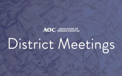 AOC District Meetings Scheduled in September and October