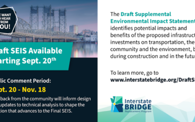 AOC/LOC Host Webinar on Interstate Bridge Replacement Program Draft Environmental Impact Assessment Oct. 25